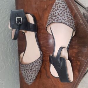 SoleSociety Dressy Calf Hair Flats Sz6